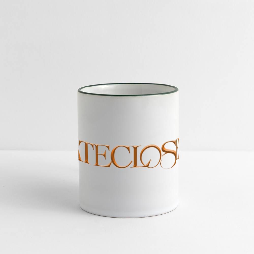 Gatecloser Orange Panoramic Mug - white/dark green