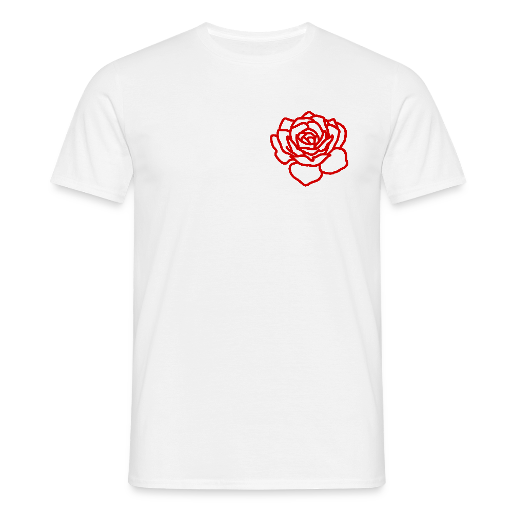 Red Rose | T-Shirt - white