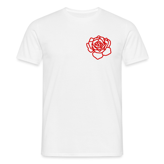 Red Rose | T-Shirt - white