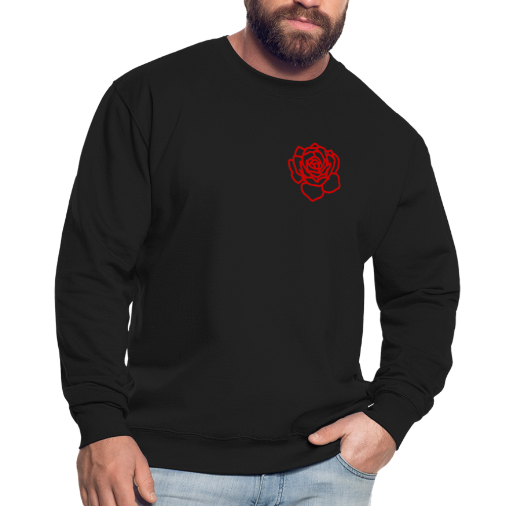 Red Rose | Unisex Sweatshirt - black