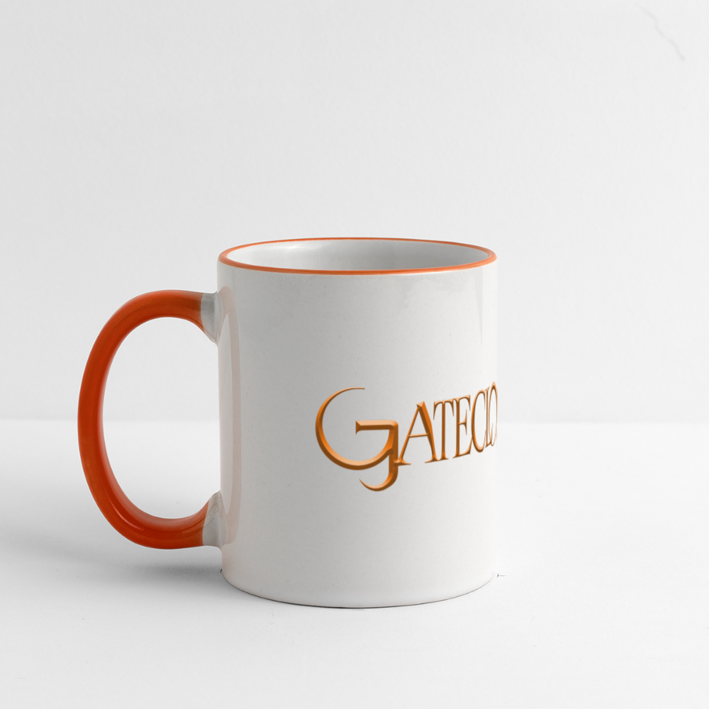 Gatecloser Orange Panoramic Mug - white/orange