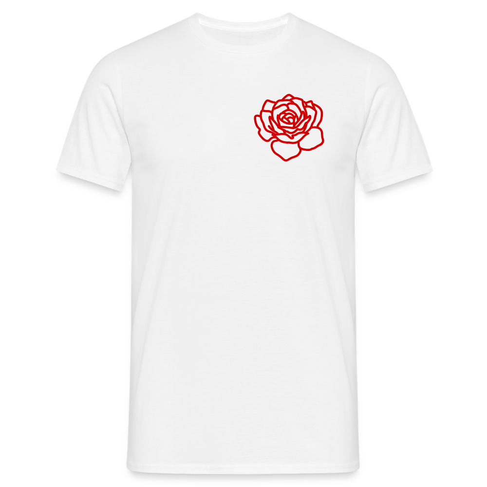 Red Rose | T-Shirt - white