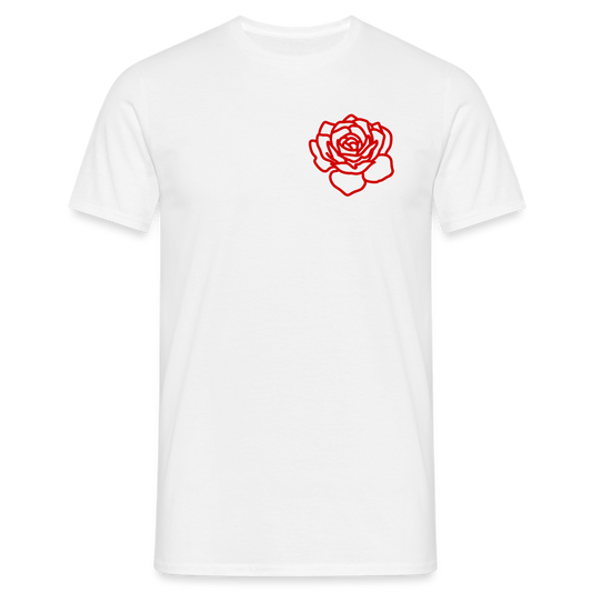 Red Rose | T-Shirt - white