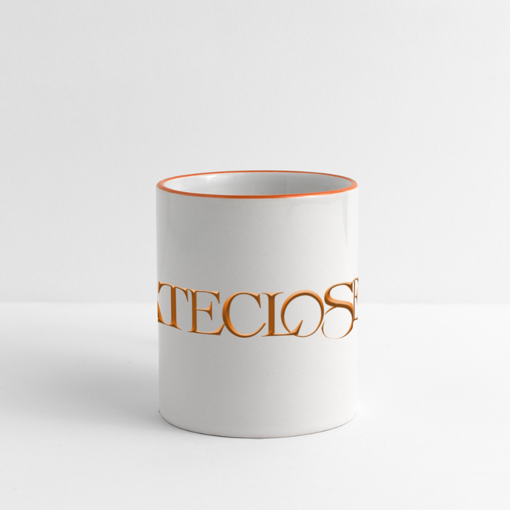 Gatecloser Orange Panoramic Mug - white/orange