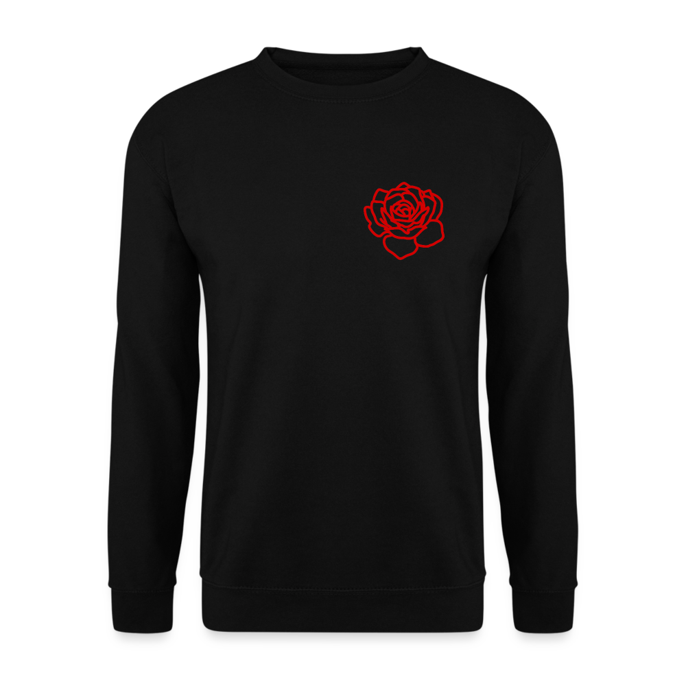 Red Rose | Unisex Sweatshirt - black