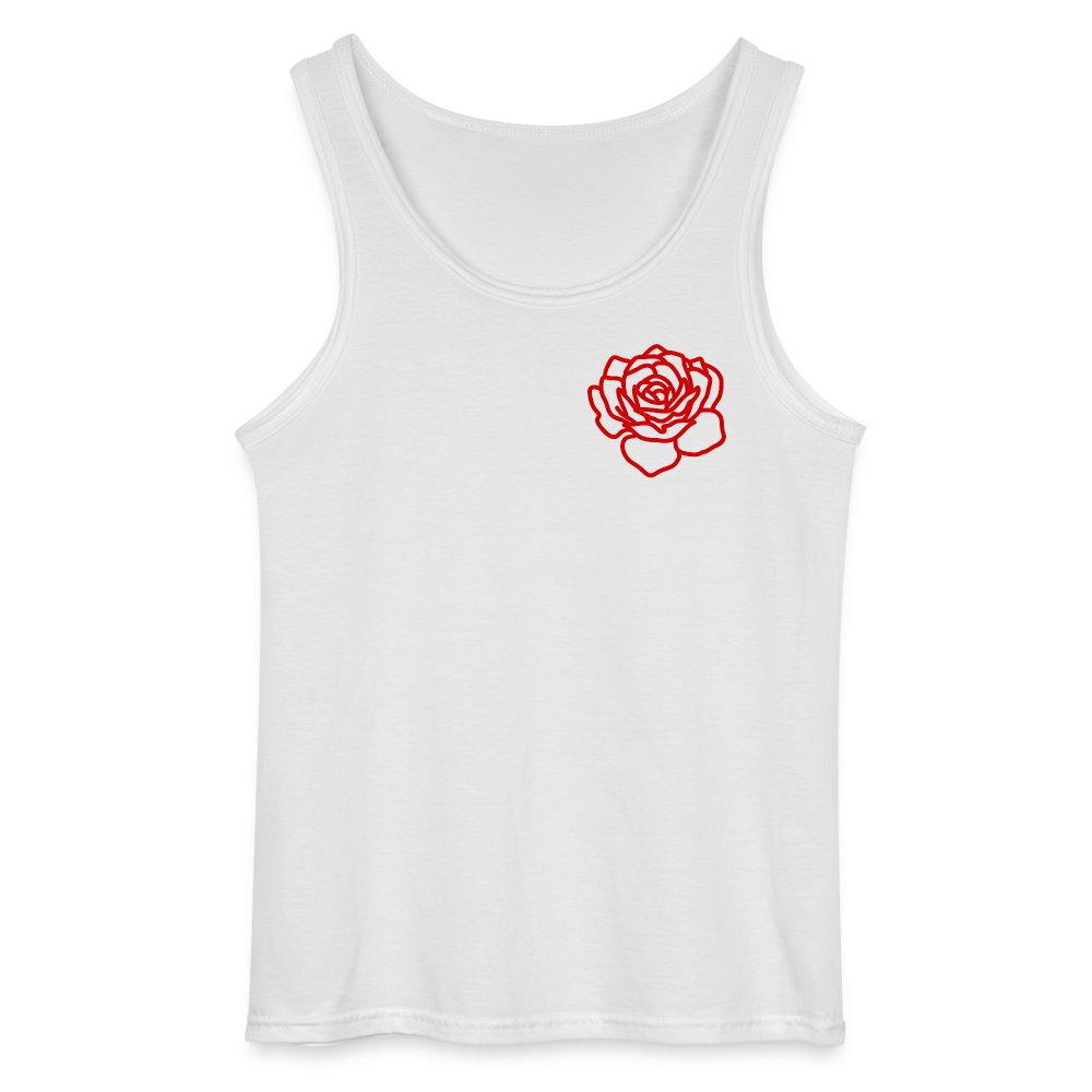 Red Rose | Tank Top - white