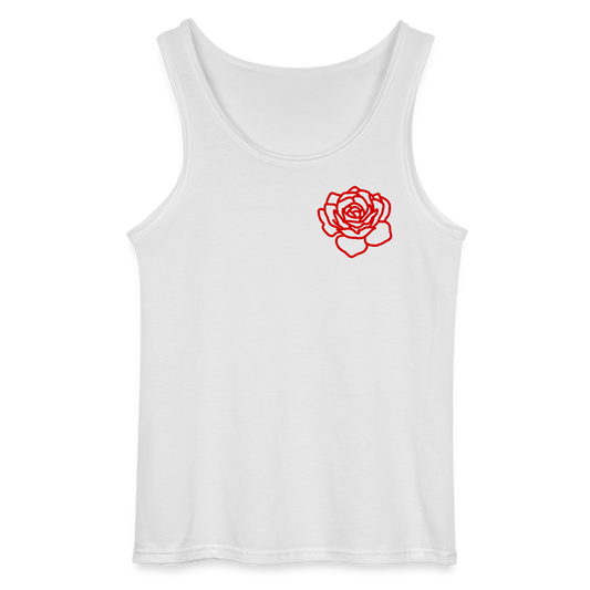 Red Rose | Tank Top - white