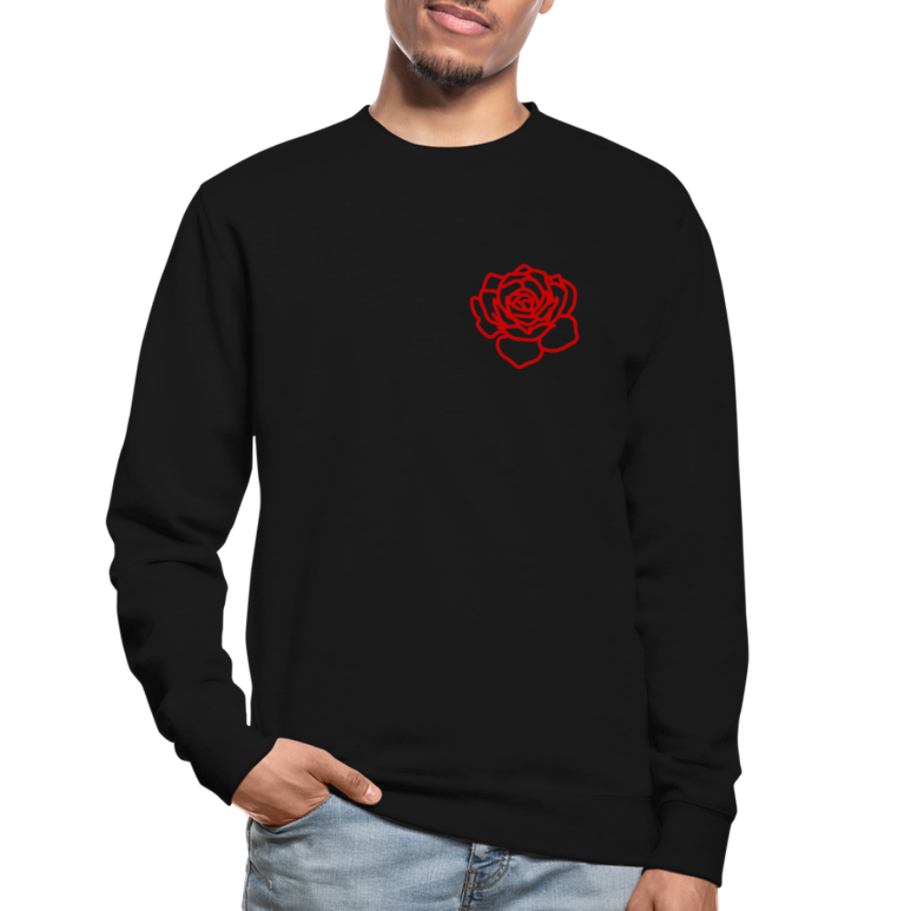 Red Rose | Unisex Sweatshirt - black