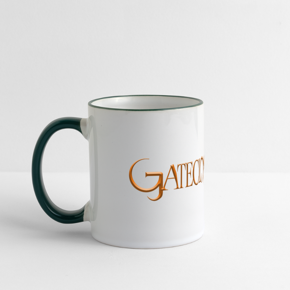 Gatecloser Orange Panoramic Mug - white/dark green