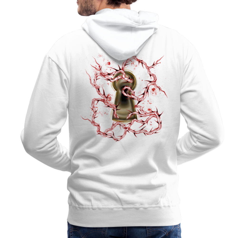 Red Rose | Premium Hoodie - white